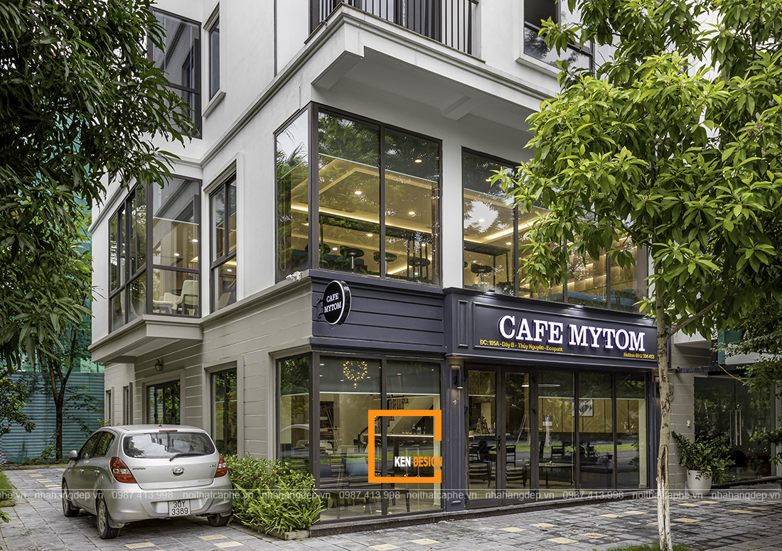 Thi công quán cafe MyTom tại khu đô thị Ecopark Hưng Yên